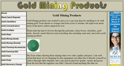 Desktop Screenshot of goldminingproducts.com
