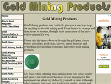 Tablet Screenshot of goldminingproducts.com